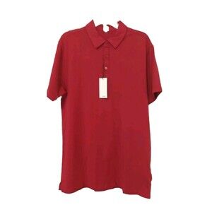 Swet Tailor Mens Claret Red All In Polo Shirt Golf Athletic Casual NWT Sz XL